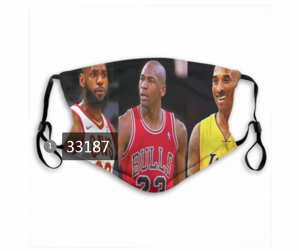 2021 NBA Los Angeles Lakers #24 kobe bryant 33187 Dust mask with filter->nba dust mask->Sports Accessory